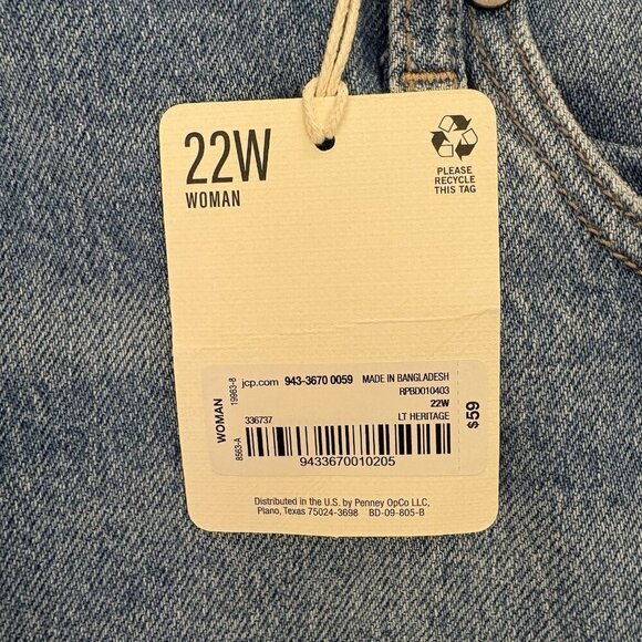 a.n.a Women's Boyfriend Jeans Plus Size 22 W Blue Mid Rise Distressed NWT $59 - Picture 16 of 16